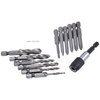 H & H Industrial Products 14 Piece M3-M10 High Speed Steel 3-In-1 Tap & Drill Kit 1011-0141